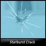 Starburst Windshield Crack